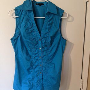 Express Tank Blouse, Blue Size Medium